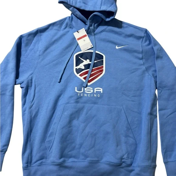 Nike Blue USA Fencing Men's Sweatshirt - Picture 1 of 2